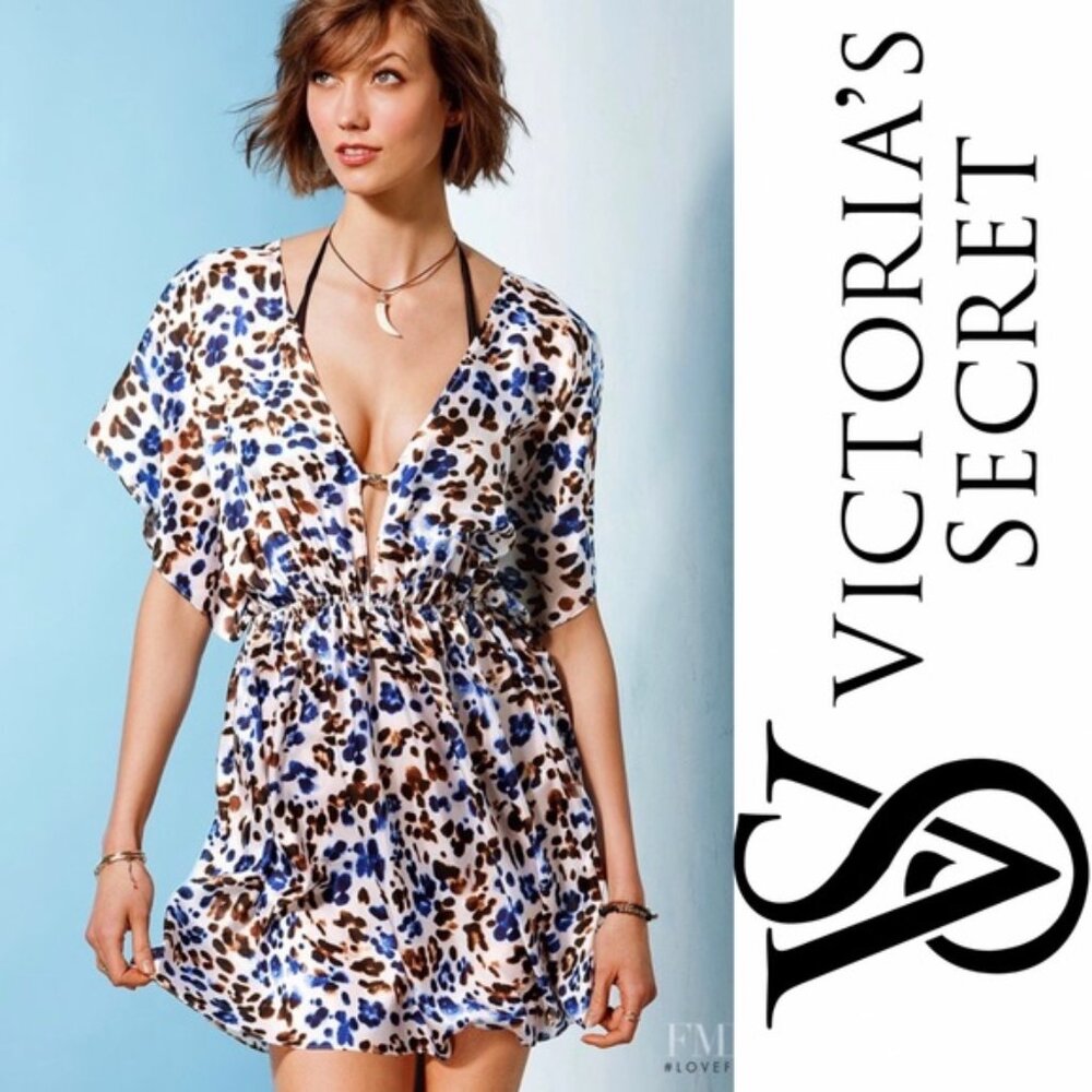 Victoria's Secret Swim | Blue and Brown Leopard Print Swim Cover Up | Size Small